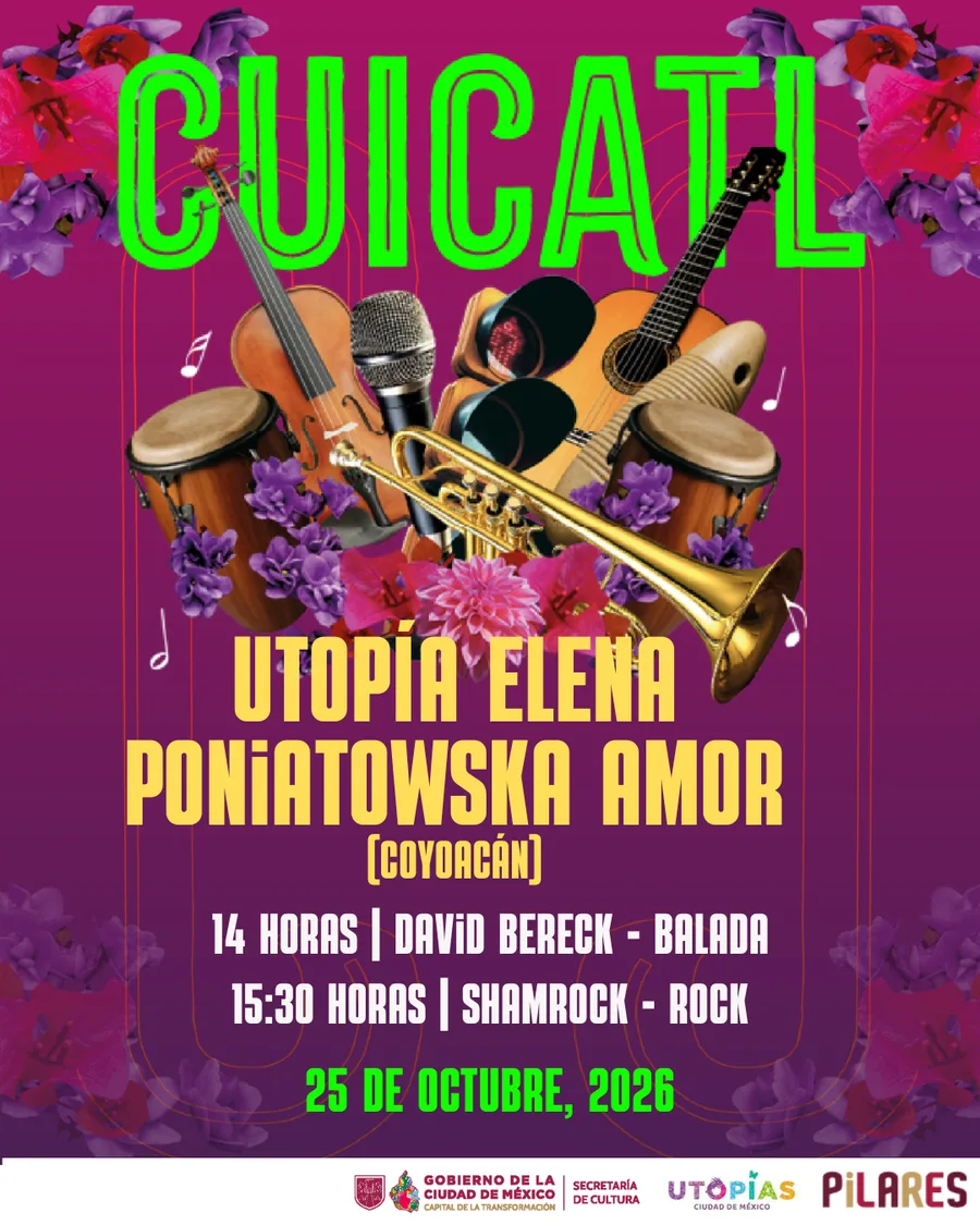 Cuicatl: La ciudad que suena | Utopía Elena Poniatowska Amor (Coyoacán)